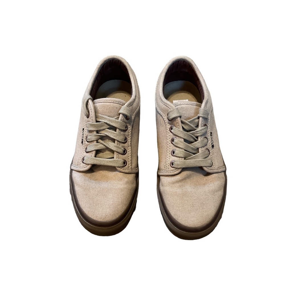 VANS Men’s Atwood Khaki Canvas Sneakers Size 7 Shoes